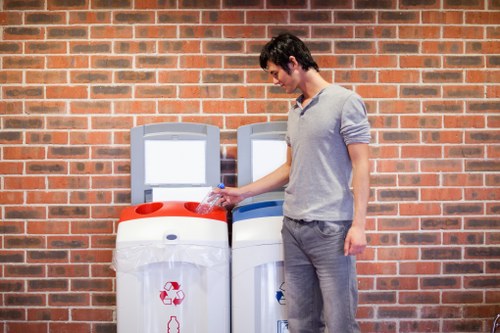 Community participating in recycling program